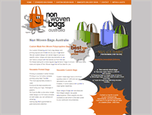 Tablet Screenshot of nonwovenbagsaustralia.com.au